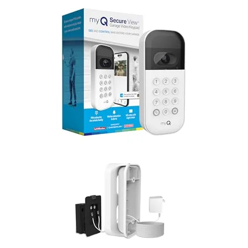 myQ Smart Garage Keypad with Wide-Angle Camera