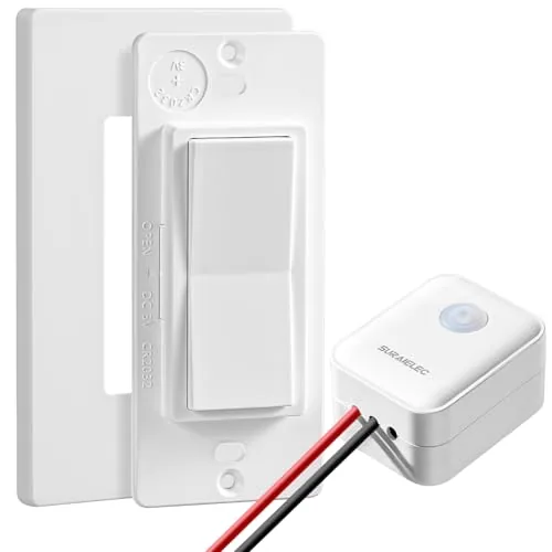 SURAIELEC Wireless Light Switch Kit No Neutral Wire