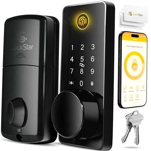 LOCKSTAR Smart Deadbolt with WiFi Gateway Included