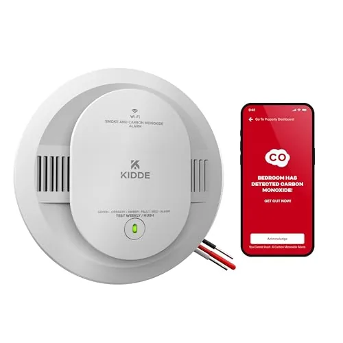Kidde Smart Hardwired Smoke and CO Detector with App