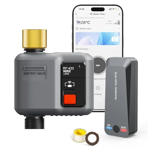 Johgee WiFi Water Timer 984ft RF Range