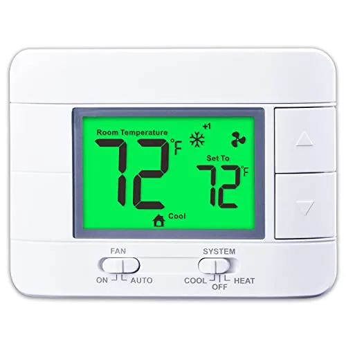 Garystat 2H/2C Non-Programmable Thermostat with Humidity Display