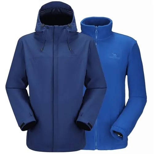 CAMEL CROWN 3-in-1 Waterproof Winter Ski Jacket