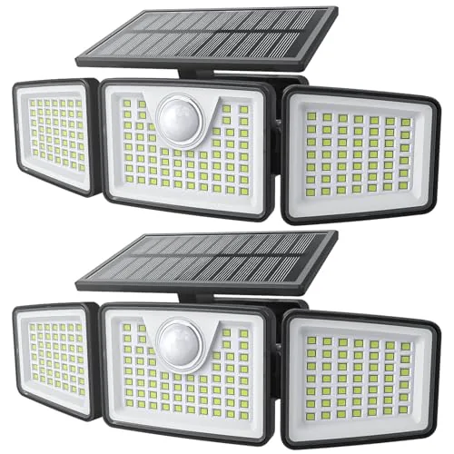 Daphino 3-Head Solar Motion Light 2500LM 2-Pack