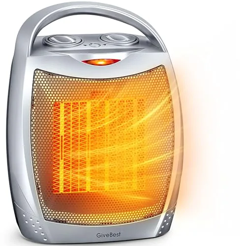 GiveBest Ceramic Space Heater 1500W 2-in-1 Fan