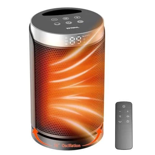 WINHL Portable Space Heater with 70 Degree Oscillation