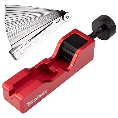 Toolwiz Spark Plug Gap Tool with 32-Blade Feeler Gauge