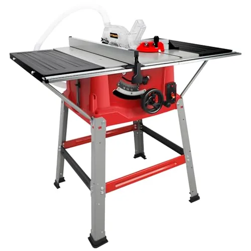 POWSTR 10-Inch Portable Jobsite Table Saw with Stand