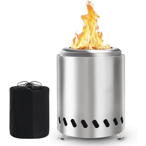 VivaGarden Tabletop Fire Pit Smokeless Portable 8in