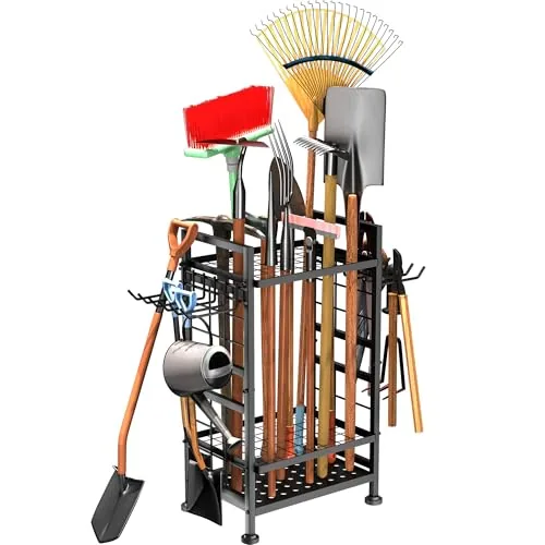 GIOTORENT 3-Tier Metal Garden Tool Organizer 78-Tool