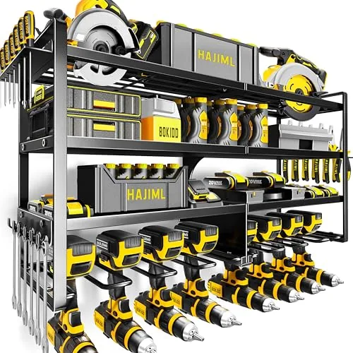 Kodreat 4-Tier Metal Wall Mount Tool Organizer