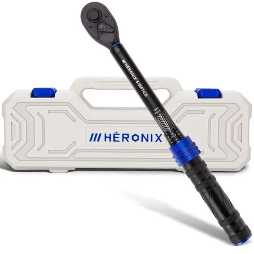 HERONIX 3/8-Drive Click Torque Wrench 5-50 Ft-Lb