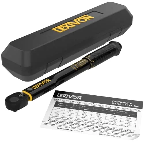 LEXIVON LX-181 1/4-Inch Drive Inch Pound Torque Wrench