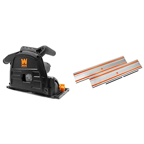 WEN 6.5-in Plunge Saw with 100-In Track Rail Bundle