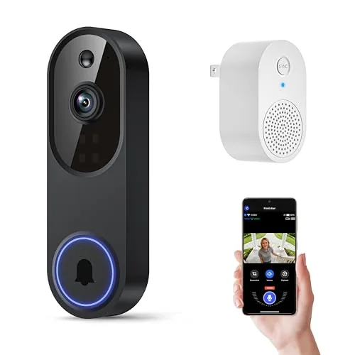 Orbitell 1080p Wi-Fi Video Doorbell with AI Detection