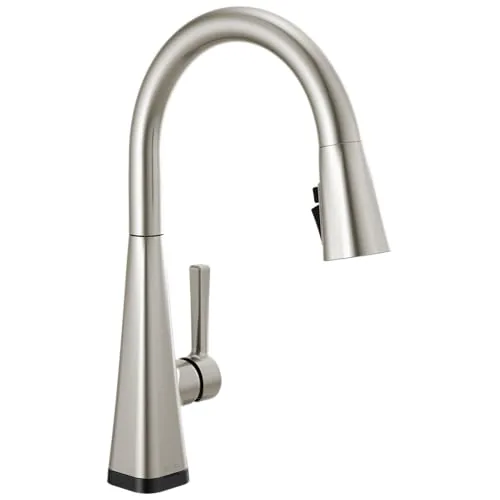 Delta Lenta Touchless Pull-Down Kitchen Faucet Brushed Nickel