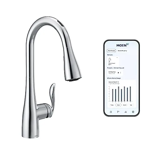 Moen 7594EVC Arbor Smart Touchless Kitchen Faucet Chrome