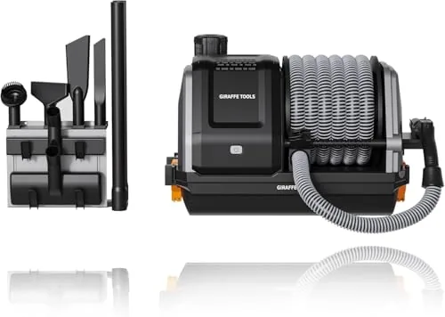 Giraffe Tools Grandstorm Wall-Mount Retractable Garage Vacuum