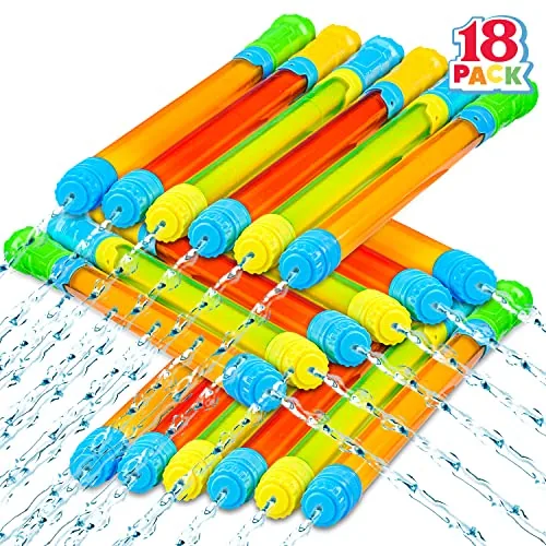 JOYIN 18-Pack 16.5in Bulk Squirt Guns for Kids