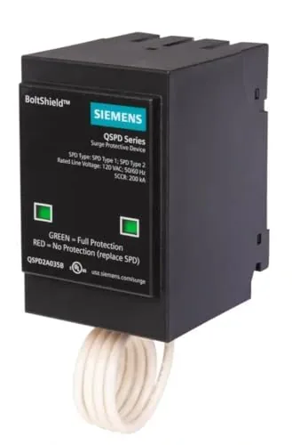 Siemens QSPD2A035B BoltShield 35kA Indoor Surge Protector