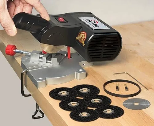 JOUNJIP Mini Miter Chop Saw with 8 Blades