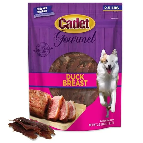 Cadet Gourmet Duck Breast Dog Jerky Treats 2.5 lbs